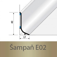 Profil Team soklová lišta Šampaň Q63 E02 2,7 m 40 mm