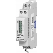 1-fázový indikátor spotřeby elektrické energie, 40A, pulzní výstup, 1 modul, DIN TH-35mm