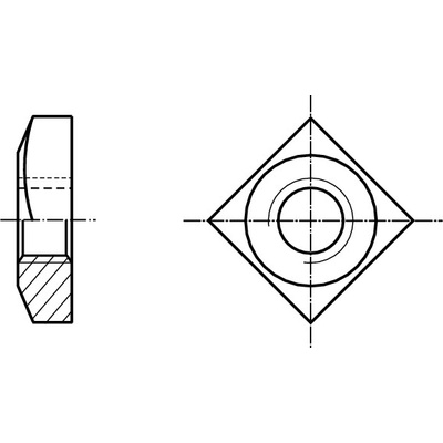 PROFISTYL DIN 557 matice čtyřhranná vysoká pozink Varianta: DIN 557 matice čtyřhranná ZnB M16 – Sleviste.cz