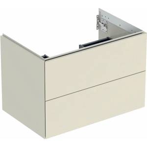 Geberit Окачен долен шкаф Geberit One, лъскав пясъчно сив, 75 см, с 2 чекмеджета (505.262.00.4)