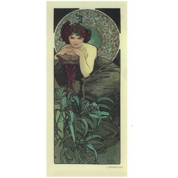 Pohlednice A. Mucha - Emerald