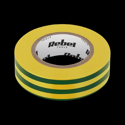 Rebel Izolačná páska 19 mm x 18,3 m žltozelená L-NAR0436