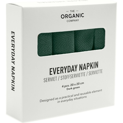 The Organic Company Салфетки Everyday 20 x 20 см тъмнозелени 4 бр (1073-400)