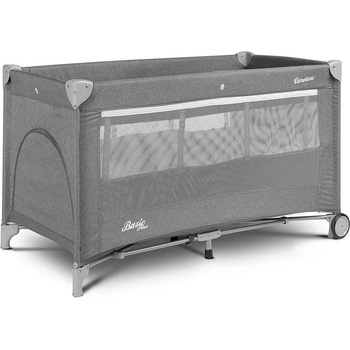 Caretero Cestovná postieľka Basic Plus Grey