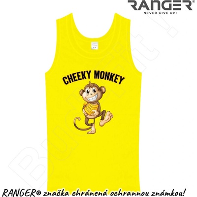 Ranger tielko motív Cheeky Monkey žltá