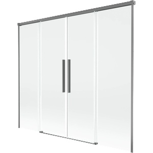 Mexen Rox двукрила плъзгаща се преграда за вана 170 x 150 см, прозрачна, (8C9-170-002-95-00)