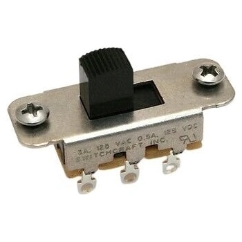 Fender Jaguar/Jazzmaster Slide DPDT Black Превключвател на сензора (0017079049)