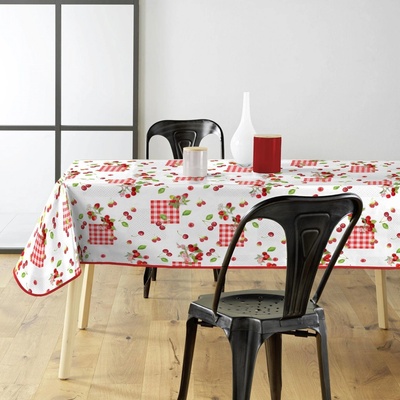 Douceur d'interieur Kulatý ubrus se vzorem ovoce CERISE 140x240cm