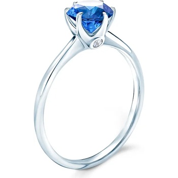 Image 1 of SAVICKI Годежен пръстен The Journey: бяло злато, син сапфир