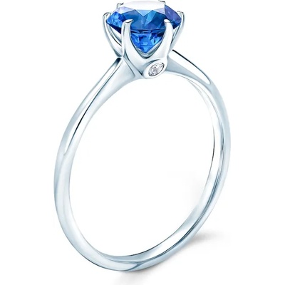 SAVICKI Годежен пръстен The Journey: бяло злато, син сапфир