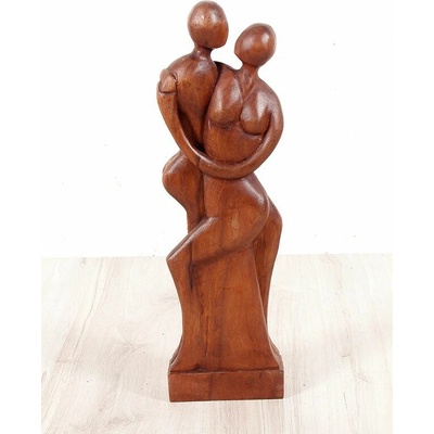 Dřevěná soška Milenci 50 cm