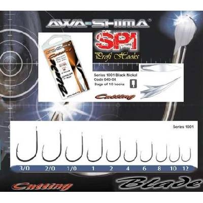 Awa shima Rybářské háčky Cutting Blade 1001 vel.12
