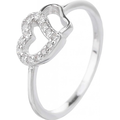 Bealio stříbrný srdíčka bílá 03 03168 0871