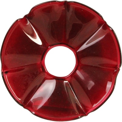 Strömshaga Ochranný krúžok na sviečku Bobeche Mona Red