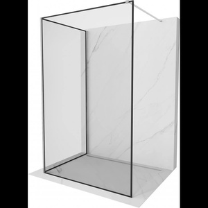 Mexen Kioto душ преграда Walk-in 120 x 100 см, черна рамка, хром - 800-120-212-01-70-100 (800-120-212-01-70-100)