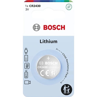 Bosch CR2430B1/00 GOMBELEM LITHIUM 3.0V 1-BLISTER (CR2430B1/00)