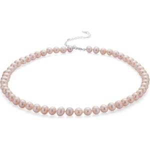 Swan Колие със сладководни розови перли 7.5-8mm R04378NR Swan