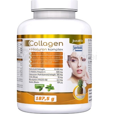 JutaVit Kolagén 10 g + Hyalurón Komplex prášok ananás 187,5 g