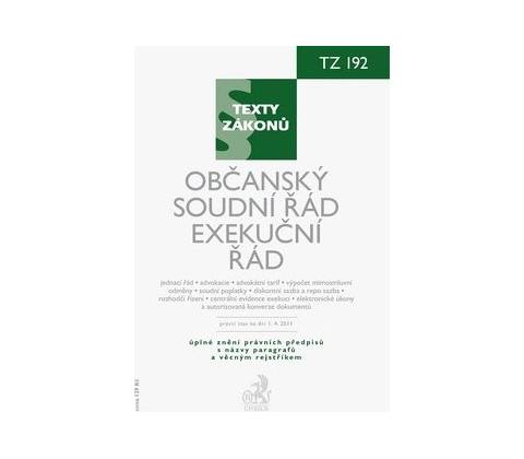 Občanský soudní řád. TZ192