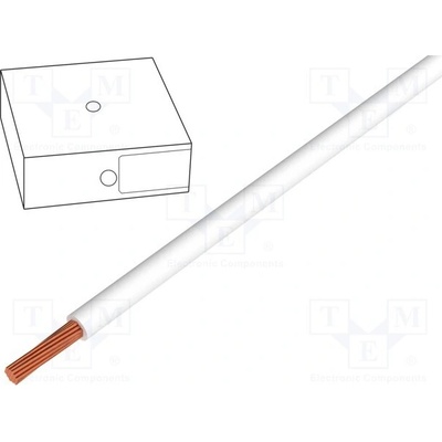 Helu 11019375 Vodič H05V2-K lanko Cu 1mm2 18AWG PVC bílá 300V,500V 100m