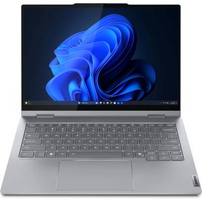 ThinkBook 14 2-in-1 G5 IAU Intel Core Ultra 5 225U Хибриден (2 в 1) 35, 6 см (14") Тъчскрийн WUXGA 32 GB DDR5-SDRAM 512 GB SSD Wi-Fi 6E (802.11ax) Windows 11 Pro Немски Сив (21SQ000GGE)