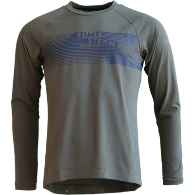 Zimtstern Мъжка фланелка с дълъг ръкав за колоездене Zimtstern Spunz Shirt L/S Cycling jersey - Dusty Olive (056-4130-0212)