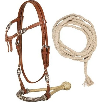 Pool's Bosal set Rawhide s Mecate otěžemi světlý