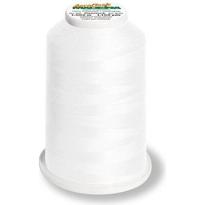 Overlockové nitě PES Madeira Aeroflock 100 (1000m) chemlonové barva 8010 white
