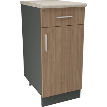 Image 1 of DST Кухненски модул MK-41 dst, 900/400/600-480, антрацит и дъб амбер