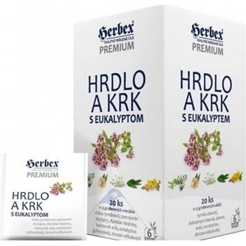 HERBEX Hrdlo a krk s eukalyptem 20 x 1,5 g