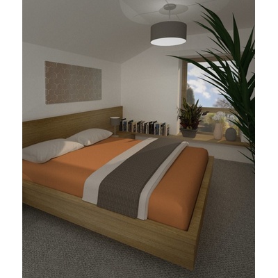 4sleep Prostěradlo jersey s gumou skořice 180x200