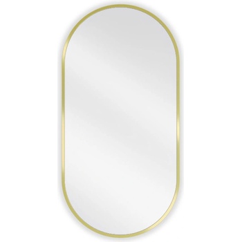 Mexen Loft овално огледало за баня 80 x 40 см, златна рамка - 9851-080-040-000-50 (9851-080-040-000-50)