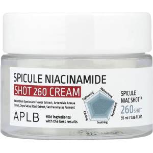 APLB Spicule Niacinamide Shot 260 Cream - Крем с спикули и ниацинамид 55мл