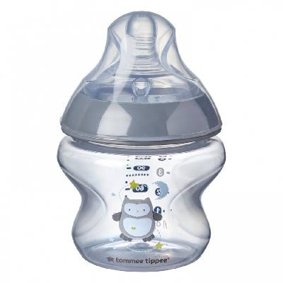 Шише за хранене Easi-Vent 0м+ 150 мл с декорация БУХАЛ - Tommee Tippee