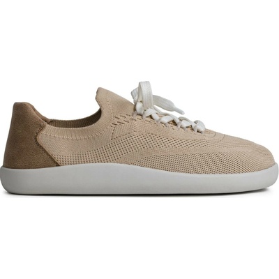 Ahinsa shoes Dámské pletené tenisky Comfort Softy béžové