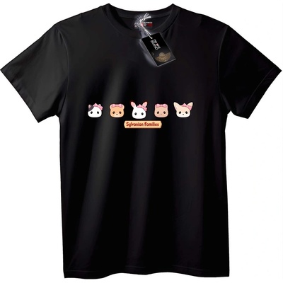 NOONEBRAND Sylvanian Families Тениска - M, Black