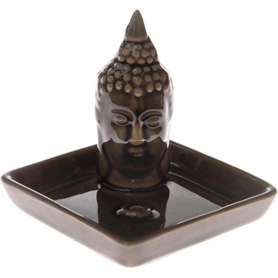 Keramický stojan na vonné tyčinky Buddha, 9 x 9 x 9 cm