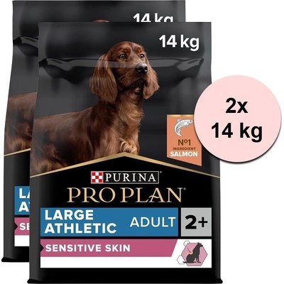 Pro Plan Large Adult Athletic Sensitive Skin losos 2 x 14 kg