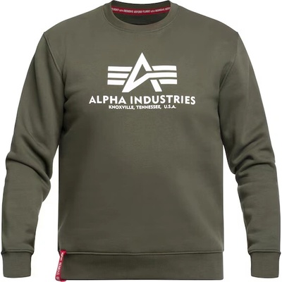 Alpha Industries mikina Basic tmavě zelená