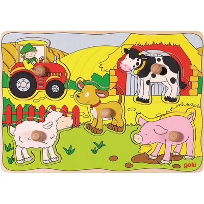 Goki puzzle ze pro nejmenší na statku