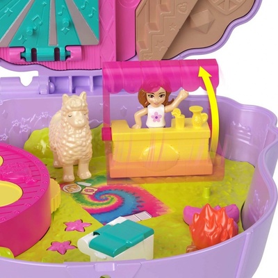 Mattel Polly Pocket mini pocketová kabelka Llama Camp