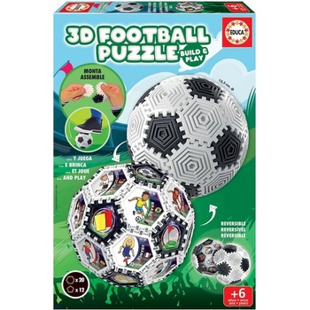 Educa 3D пъзел Educa - Футболна топка, 32 части (EDU19210)