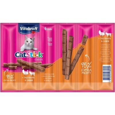 Vitakraft Cat Stick Mini maškrty pre mačky kačica a králik 12 x 6 g