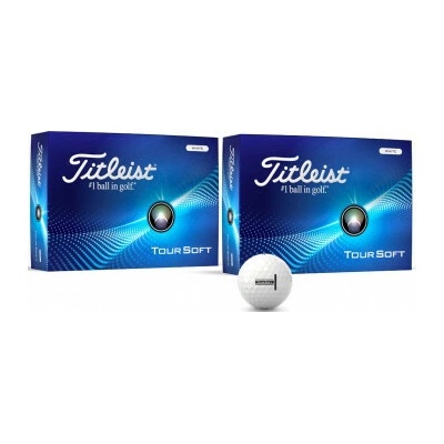 Titleist Tour Soft Double Dozen bílé 24 ks