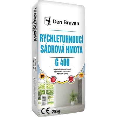 DEN BRAVEN G 400 Rýchloschnúca sadrová hmota 5kg