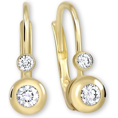 Soliter Zlaté náušnice s kryštálmi 239 001 00060