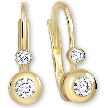 Soliter Zlaté náušnice s kryštálmi 239 001 00060