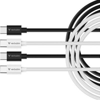 Verbatim 32391 USB-C na USB-C 60 W 100cm černý bílý 2ks