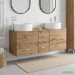 vidaXL Комплект мебели за баня 3 бр. Дъб артизан 49, 5 x 44, 5 x 65, 5 см (3405962)