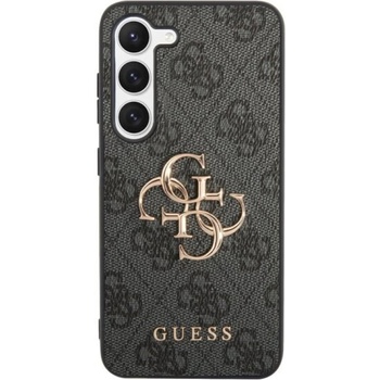 GUESS Гръб Guess PU 4G Metal Logo Case за Samsung Galaxy S23 - Сив